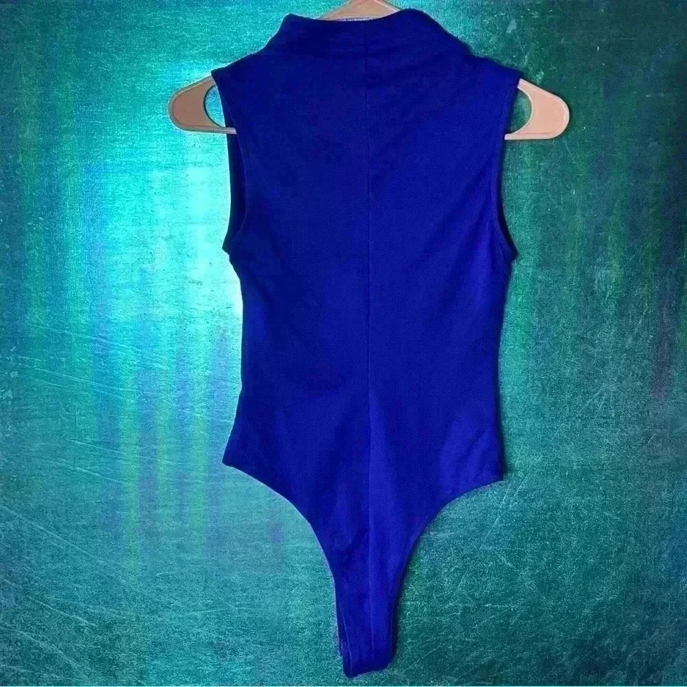 “Wild Fable blue zip-up bodysuit onsie, size XS. - Picture 3 of 6